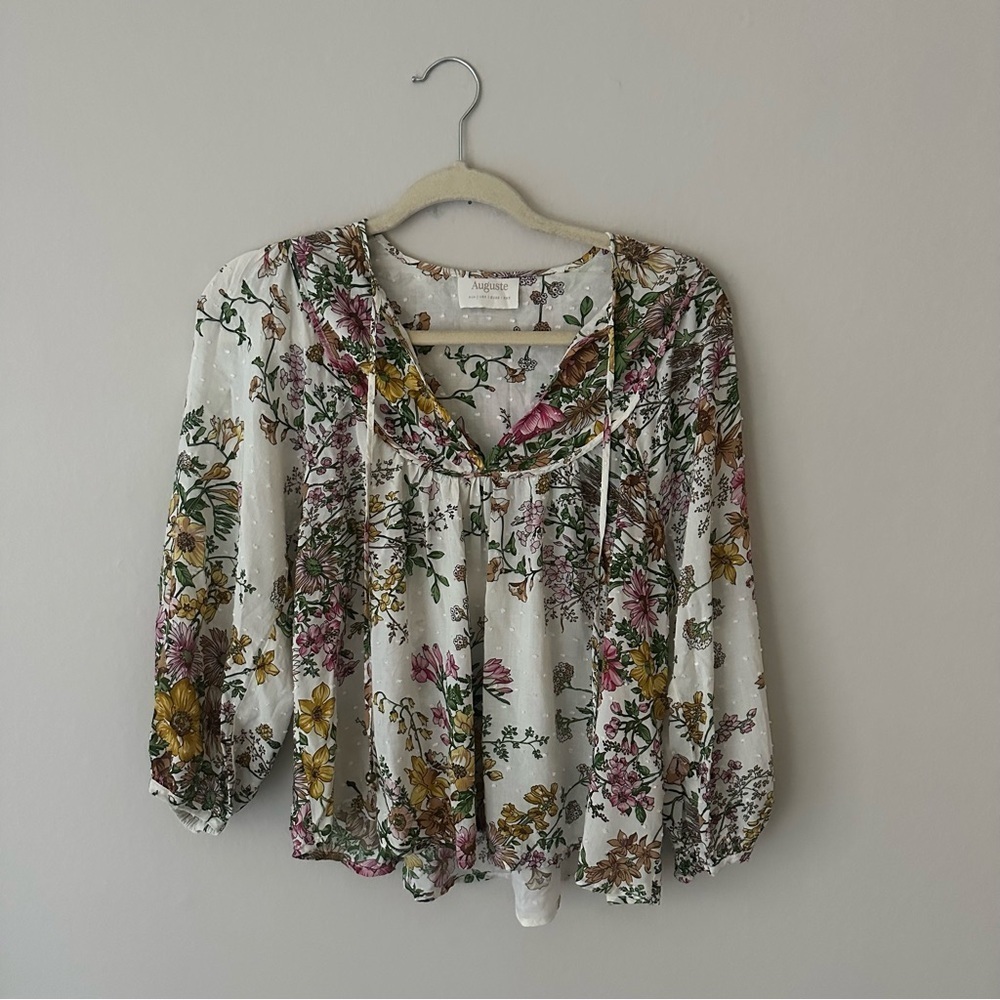 Auguste the Label Bohemian Floral Blouse Size XXS